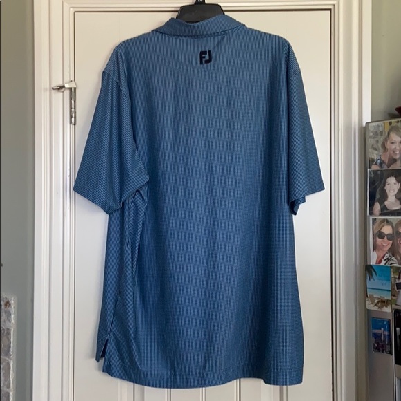 FootJoy Men's Houndstooth Golf Polo - Picture 2 of 4